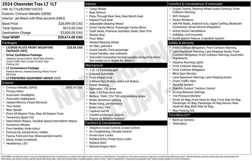 2024 Chevrolet Trax LT