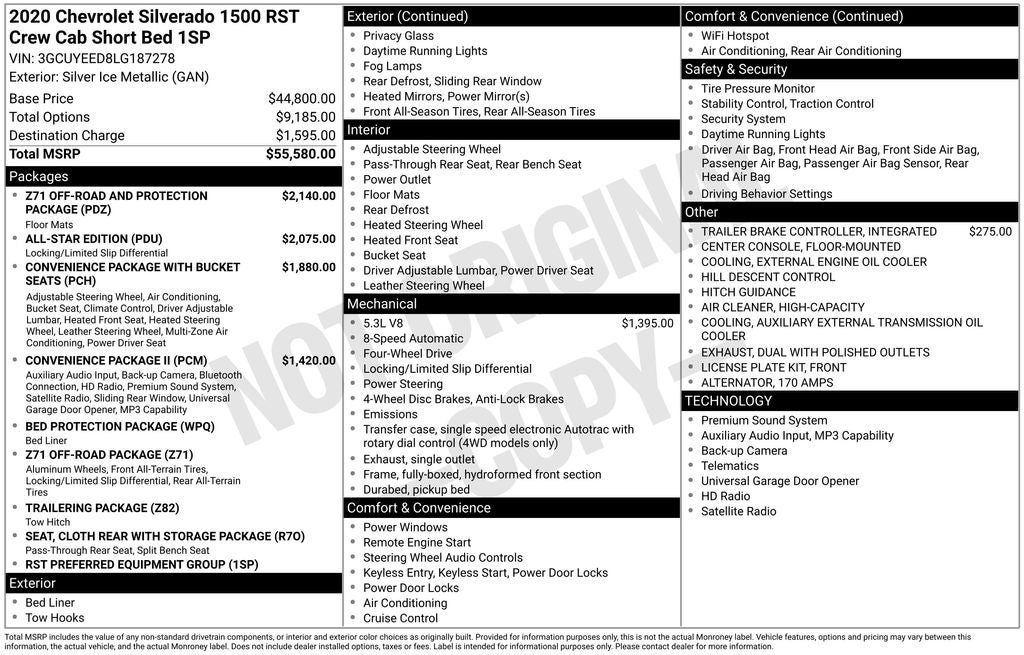 2020 Chevrolet Silverado 1500 RST