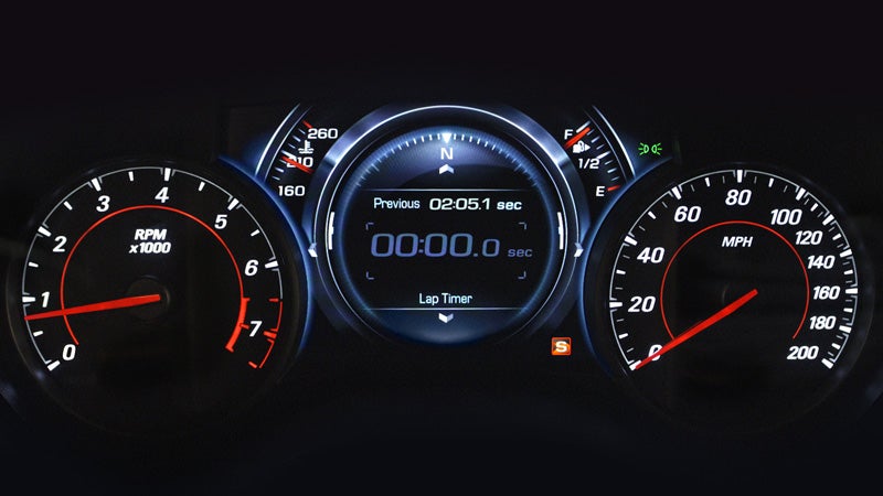 Digital performance gauge cluster display